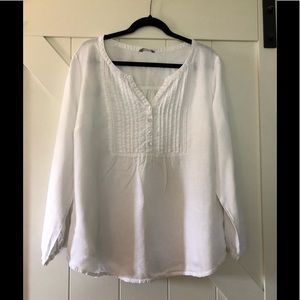 Linen white blouse